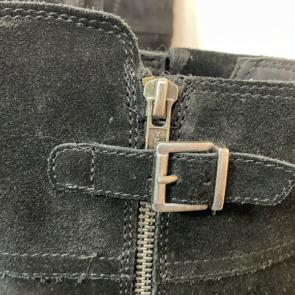 BOC- NEW Suede Knee Boots Double zipper Round toe Double Stitched-8M-#0100 - Picture 5 of 15